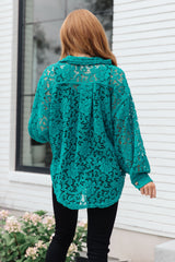 Topped with Lace Button Down Womens Ave Shops   
