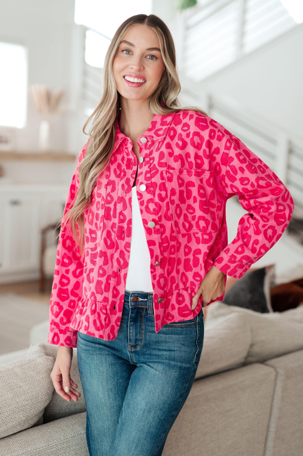 Wild At Heart Animal Print Button Down Womens Ave Shops   