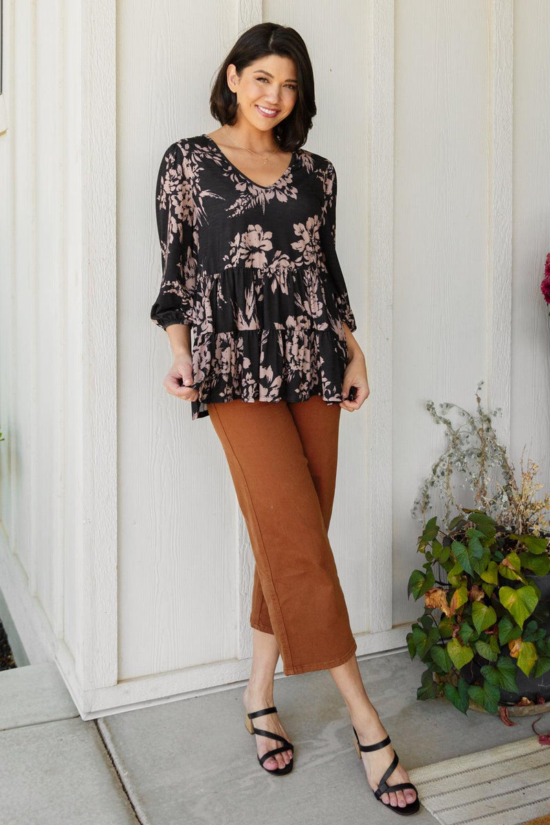 Your Choice V-Neck Floral Top Womens Ave Shops   